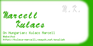 marcell kulacs business card